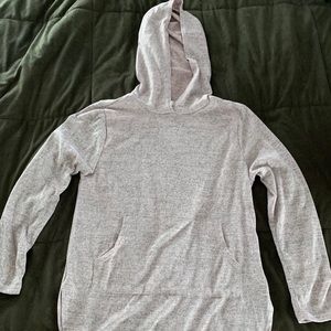 Knit hoodie with front pocket